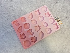 Molde silicona tricolor rosa 20 figuras otoño 